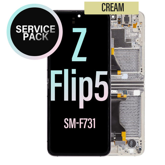 LCD Touch Screen Assembly For Galaxy Z Flip5 -Cream