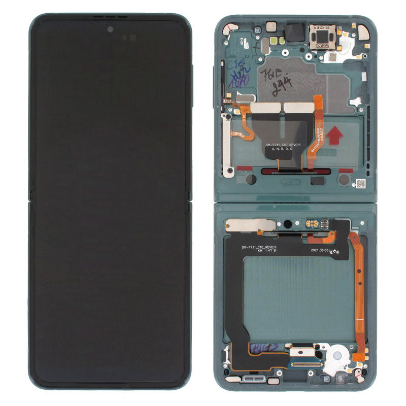 Complete LCD Touch Screen Assembly For Galaxy Z Flip3 5G - Green