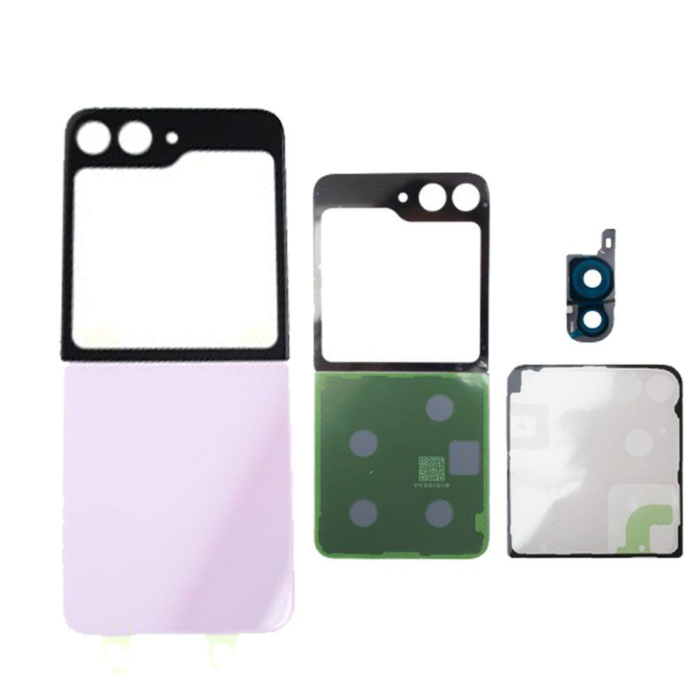 Back Glass Cover with Camera Lens For Galaxy Z Flip5