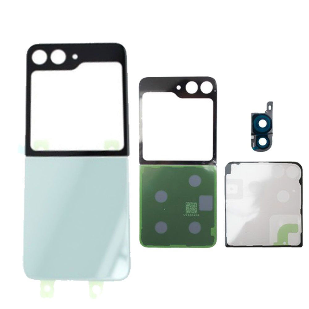 Back Glass Cover with Camera Lens For Galaxy Z Flip5