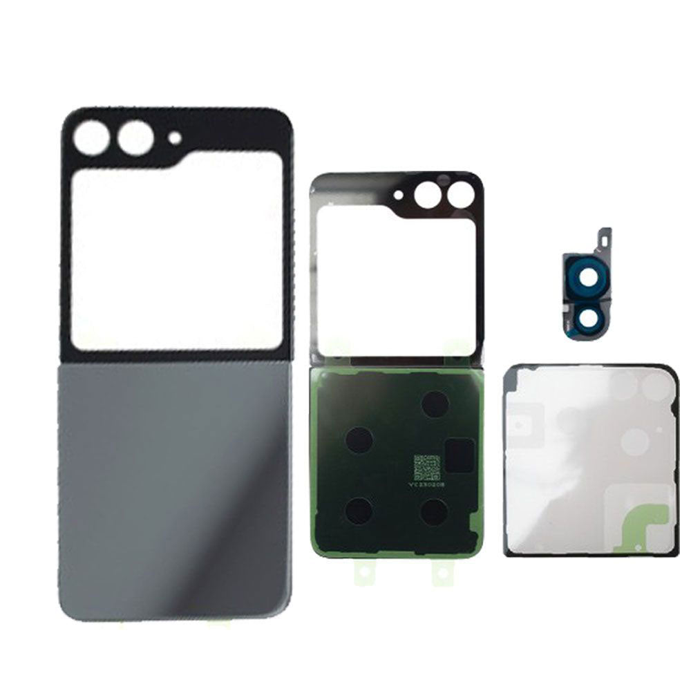 Back Glass Cover with Camera Lens For Galaxy Z Flip5