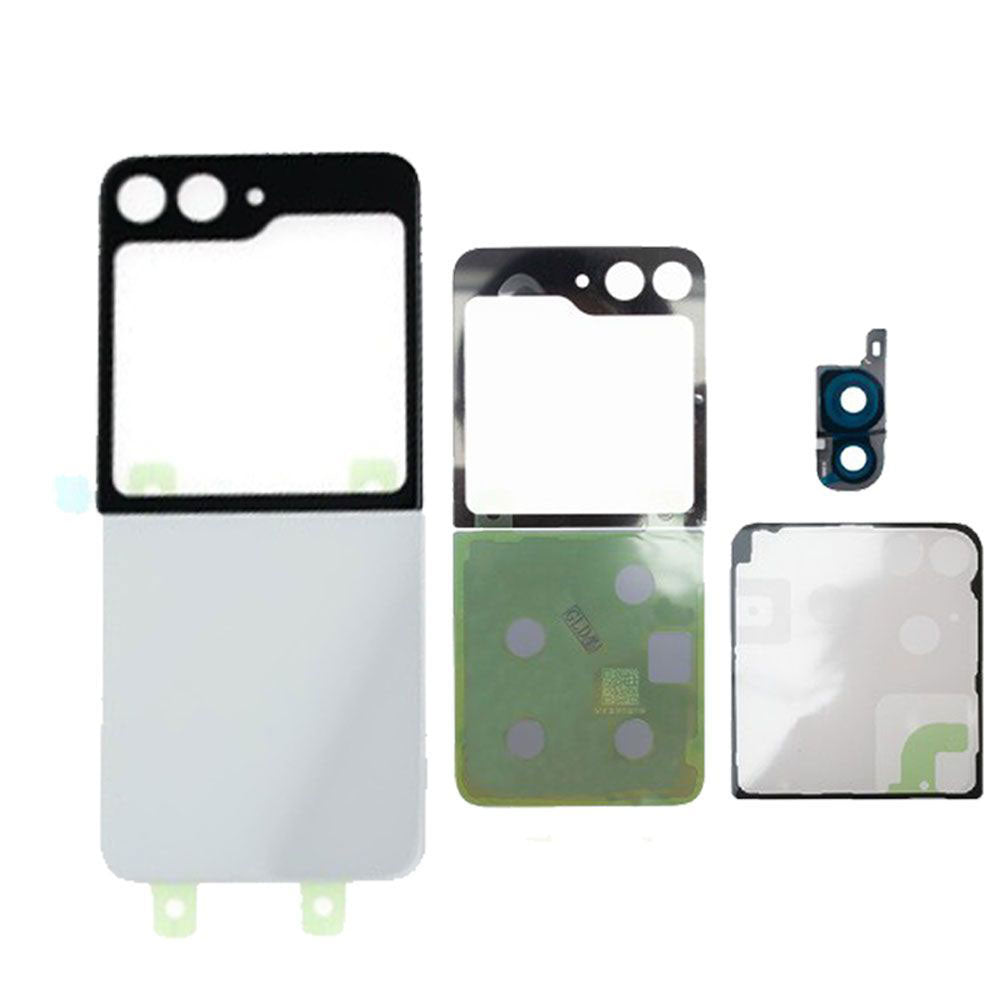 Back Glass Cover with Camera Lens For Galaxy Z Flip5