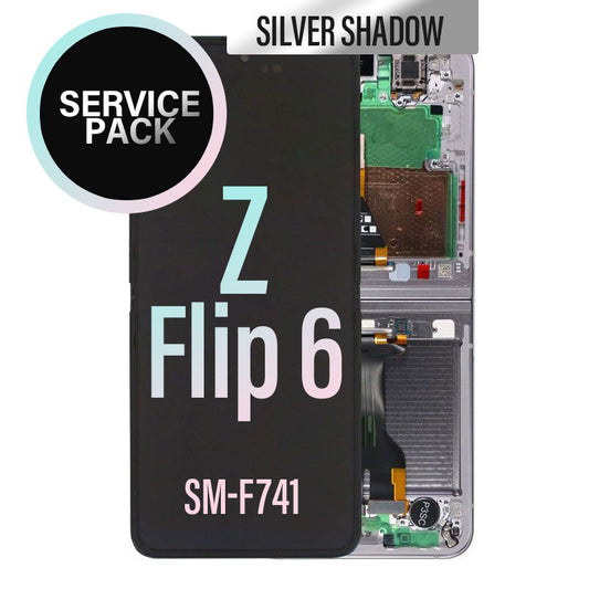 LCD Touch Screen Assembly (Main) For Galaxy Z Flip6 -Silver Shadow