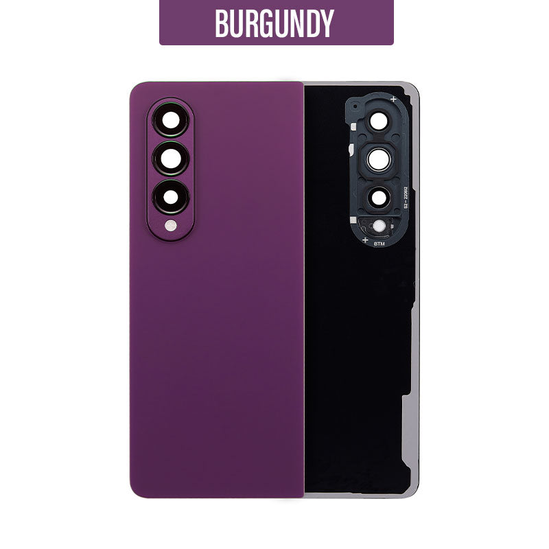 Back Glass Cover With Camera Lens For Galaxy Z Fold4 5G