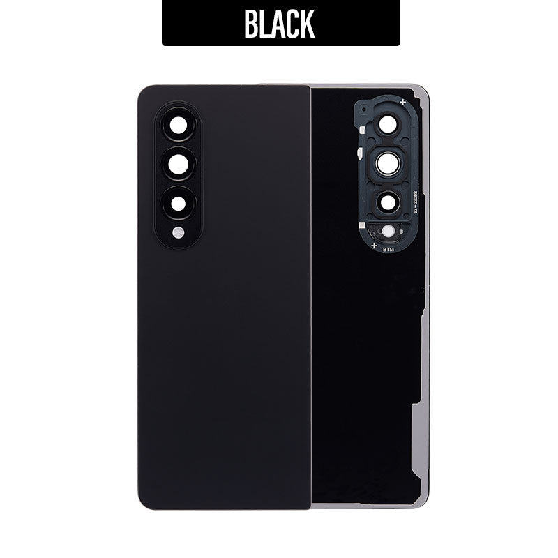 Back Glass Cover With Camera Lens For Galaxy Z Fold4 5G