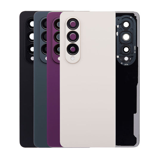 Back Glass Cover With Camera Lens For Galaxy Z Fold4 5G