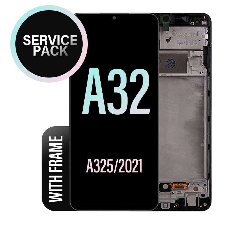 LCD Digitizer Screen Assembly with Frame Service Pack for Galaxy A32 2021 A325
