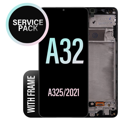LCD Digitizer Screen Assembly with Frame Service Pack for Galaxy A32 2021 A325