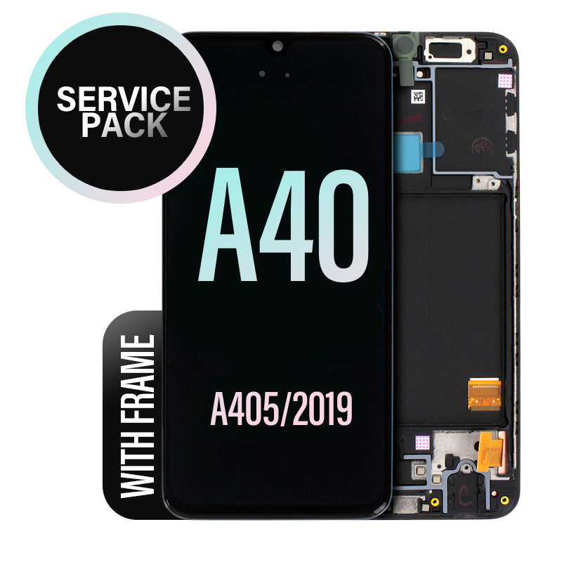 LCD Digitizer Screen Assembly with Frame Service Pack for Galaxy A40 2019 A405