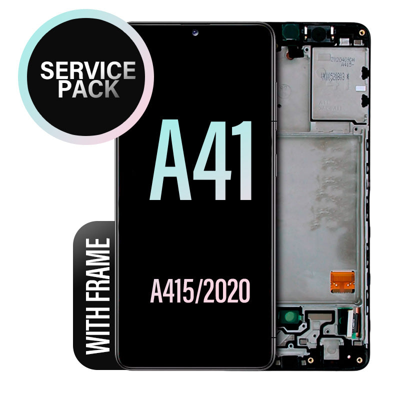 LCD Digitizer Screen Assembly with Frame Service Pack for Galaxy A41 2020 A415