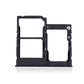 Sim/ Memory Card Tray for Galaxy A41 2020 A415- (Dual Sim)-Black