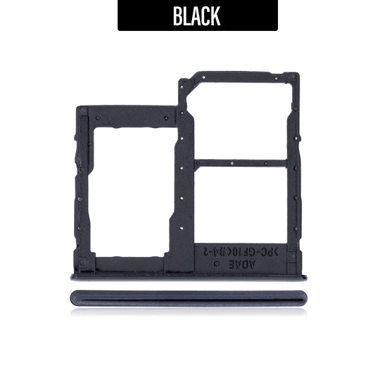 Sim/ Memory Card Tray for Galaxy A41 2020 A415- (Dual Sim)-Black
