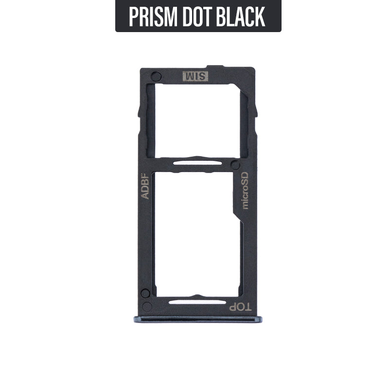 Sim/ Memory Card Tray Replacement for Galaxy A42 A426- Prism Dot Black
