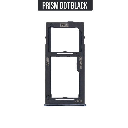 Sim/ Memory Card Tray Replacement for Galaxy A42 A426- Prism Dot Black