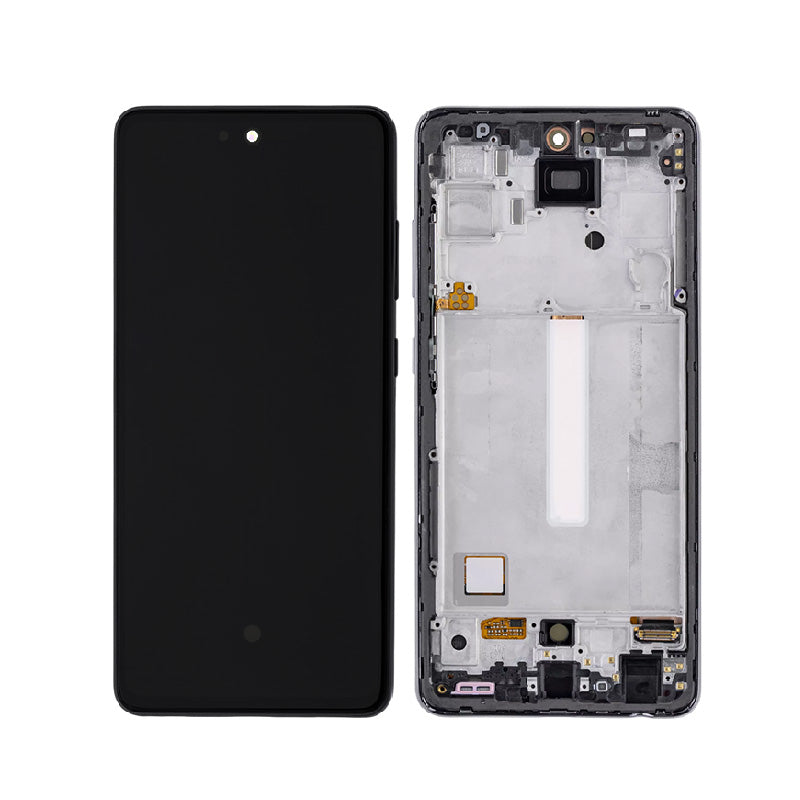LCD Digitizer Screen Assembly with Frame Service Pack for Galaxy A52/ A52 5G/ A52s- Awesome Black