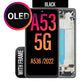 OLED LCD Touch Screen Assembly with Frame Replacement For Galaxy A53 5G 2022 A536- Black