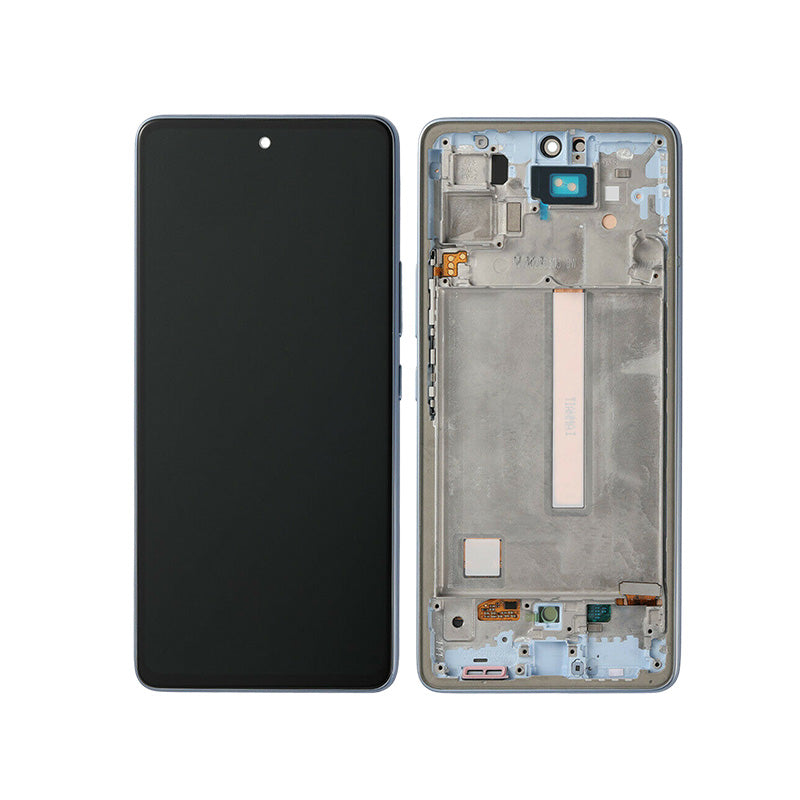 LCD Digitizer Screen Assembly with Frame Service Pack for Galaxy A53 5G 2022 A536- Blue