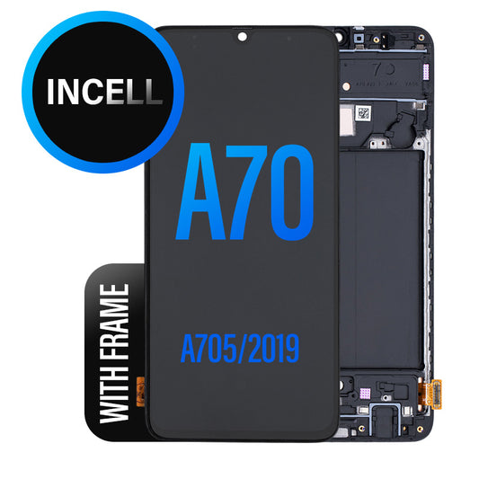 Incell LCD Touch Screen Assembly with Frame Compatible For Galaxy A70 2019 A705