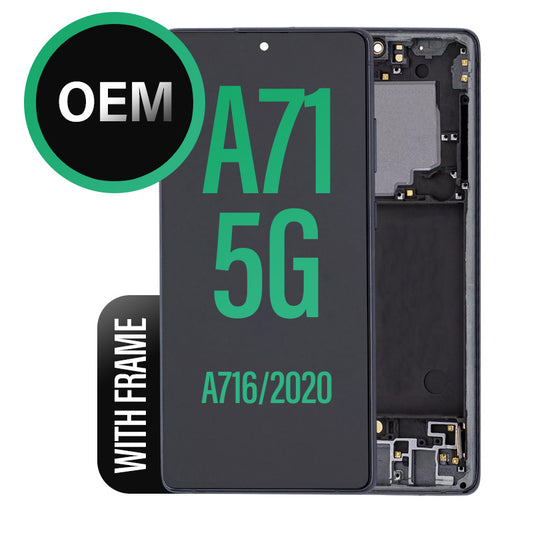OEM LCD Touch Screen Assembly With Frame for Galaxy A71 5G A716
