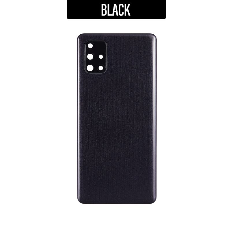 Back Battery Cover Glass Replacement With Camera Lens for Galaxy A71 2020 A715
