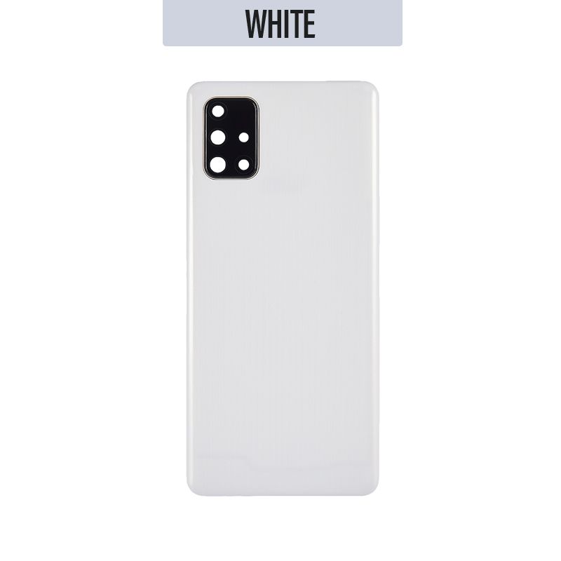 Back Battery Cover Glass Replacement With Camera Lens for Galaxy A71 2020 A715