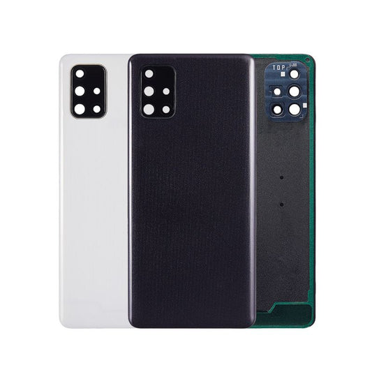 Back Battery Cover Glass Replacement With Camera Lens for Galaxy A71 2020 A715