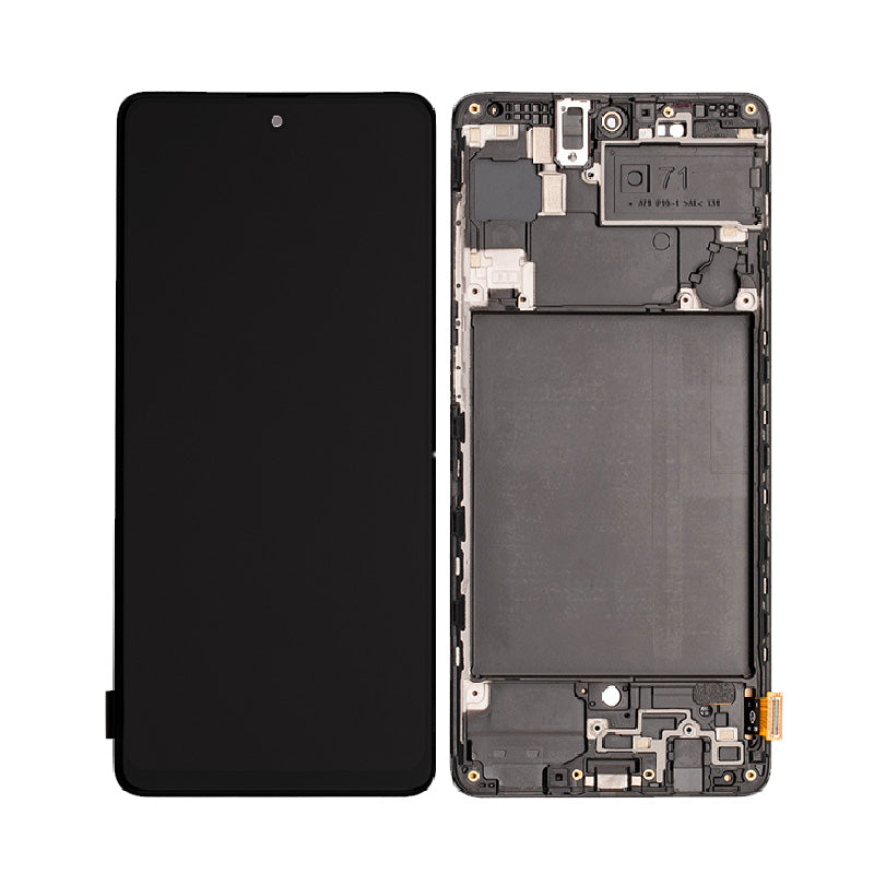 LCD Digitizer Screen Assembly with Frame Service Pack for Galaxy A71 2020 A715
