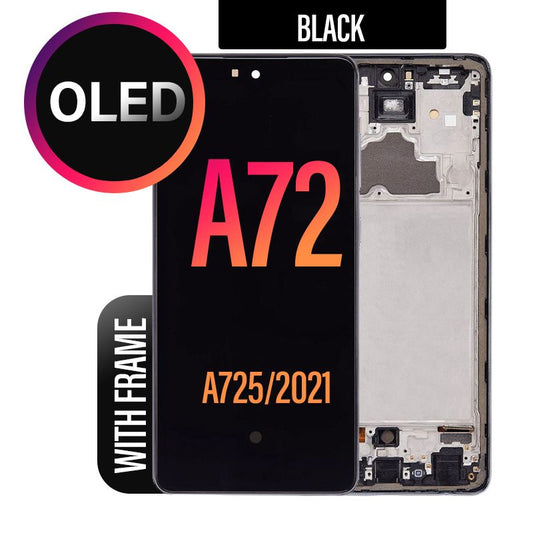 OLED LCD Touch Screen Assembly + Frame Replacement For Galaxy A72 2021 A725