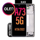 OLED LCD Touch Screen Assembly Frame For Samsung Galaxy A73 5G SM-A736- Black