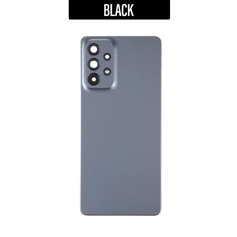 Back Battery Cover with Camera Lens Replacement for Galaxy A73- Black