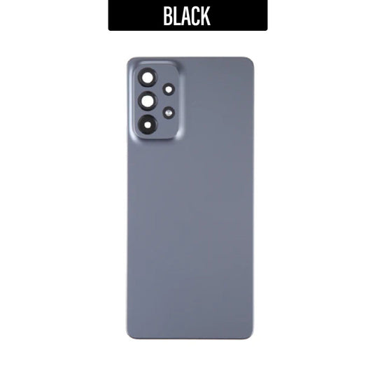 Back Battery Cover with Camera Lens Replacement for Galaxy A73- Black