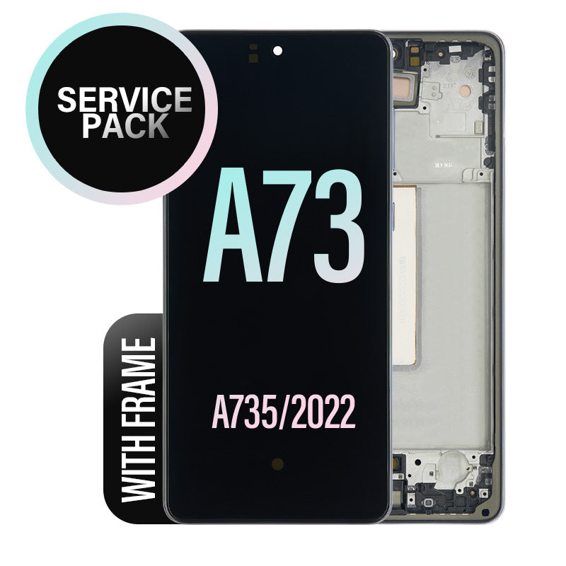 LCD Digitizer Screen Assembly With Frame Service Pack for Galaxy A73