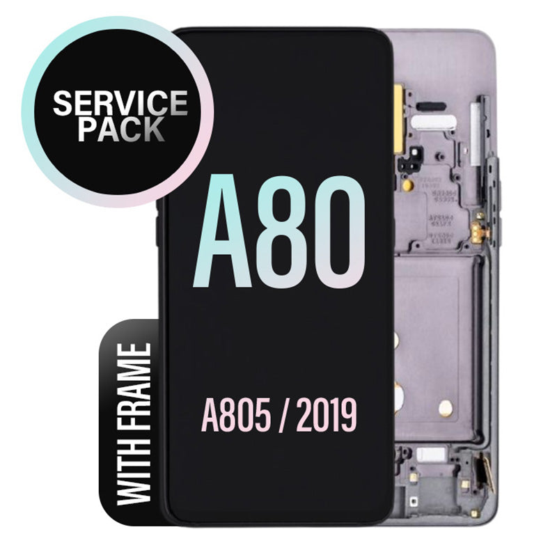 LCD Digitizer Screen Assembly Frame Service Pack for Galaxy A80 2019 A805