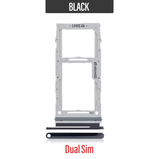 Dual SIM card tray Replacement for Samsung Galaxy A80 -Black