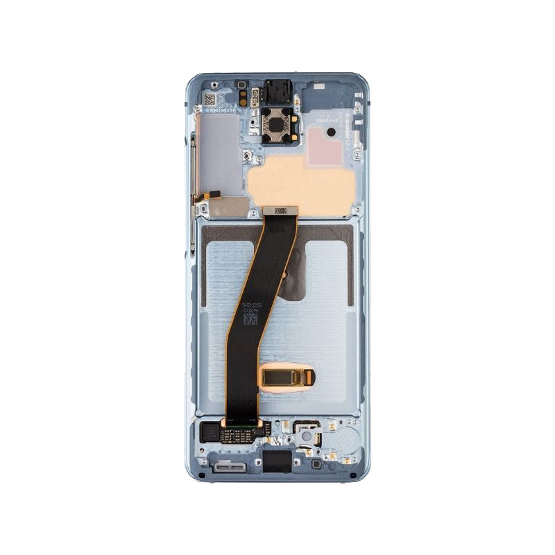 LCD Digitizer Screen Assembly with Frame Service Pack for Galaxy S20/ S20 5G G981 - Cloud Blue