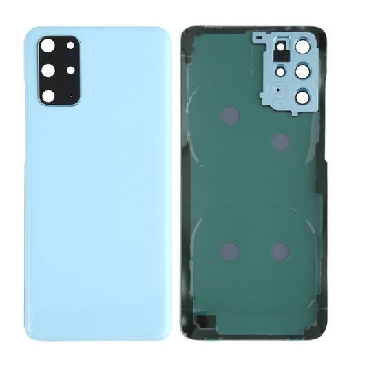 Back Battery Cover Glass With Camera Lens For Galaxy S20 Plus/ S20 Plus 5G - Blue