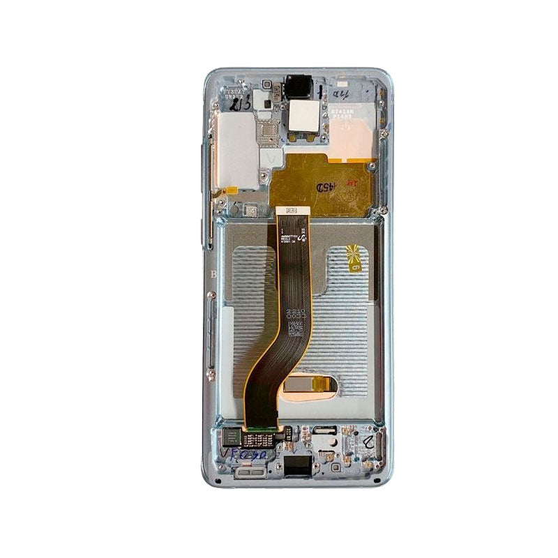 LCD Digitizer Screen Assembly with Frame Service Pack for Galaxy S20 Plus/ S20 Plus 5G  G986 - Cloud White
