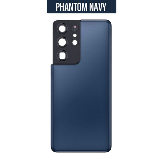 Battery Back Cover with Camera Lens For Galaxy S21 Ultra G998 - Phantom Navy