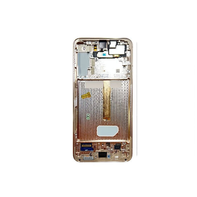 LCD Digitizer Screen Assembly with Frame Service Pack Replacement for Galaxy S22 Plus 5G S906 - Pink Gold