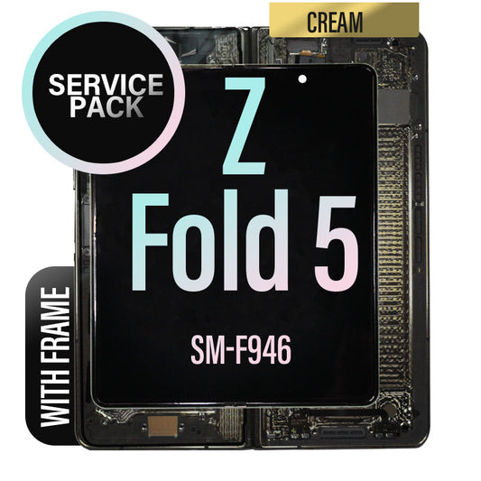 LCD Touch Screen Assembly Complete For Galaxy Z Fold5 - Cream