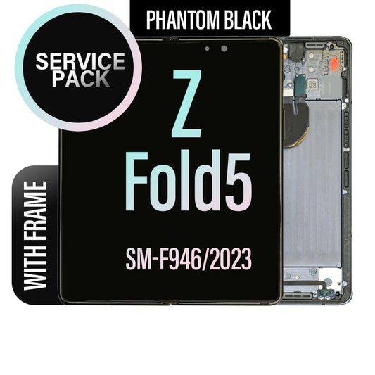 LCD Touch Screen Assembly Complete For Galaxy Z Fold5 - Phantom Black
