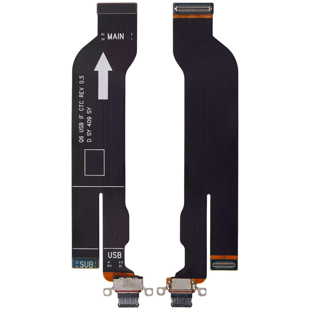 Charging Port Flex with Board For Galaxy Z Fold6