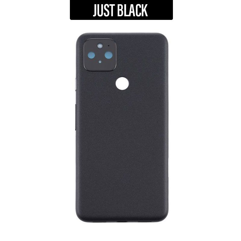 Back Housing Cover with Camera Lens For Google Pixel 5  - Just Black