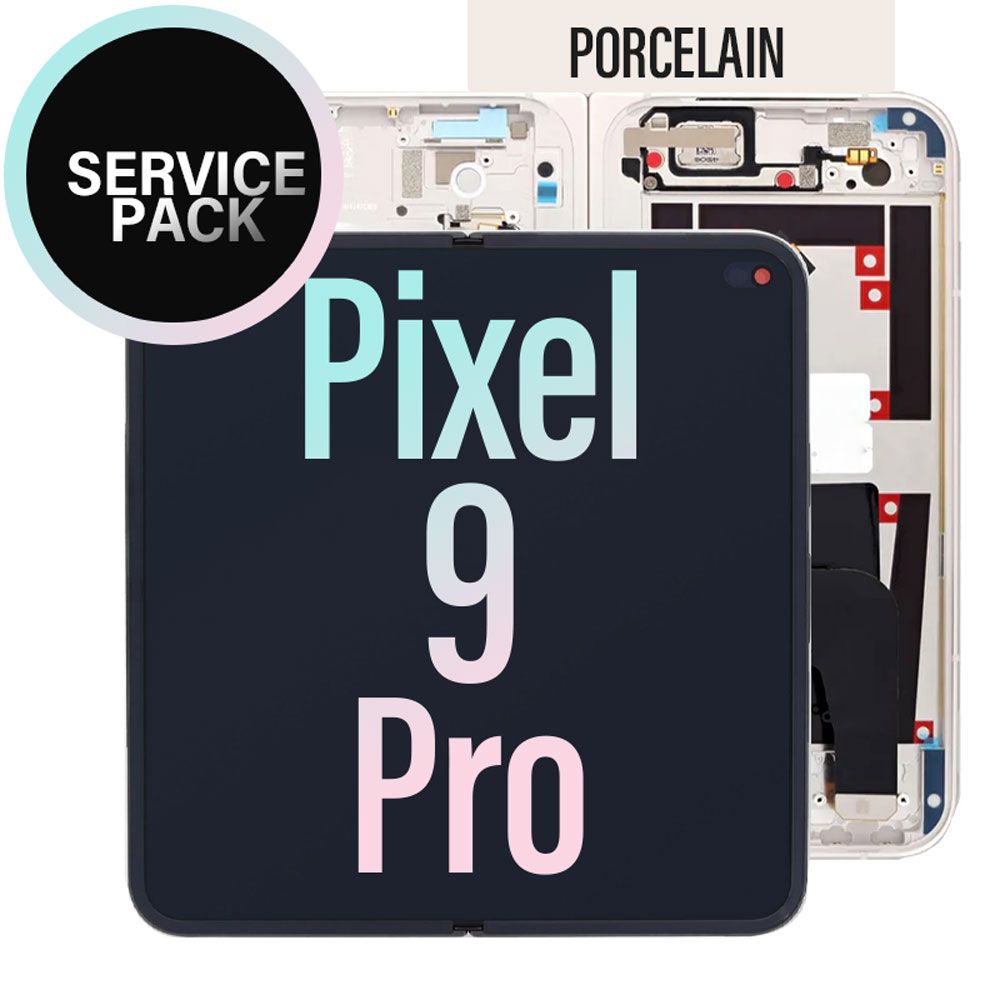 Fold LCD Touch Screen Assembly Complete (Service Pack) For Google Pixel 9 Pro- Porcelain