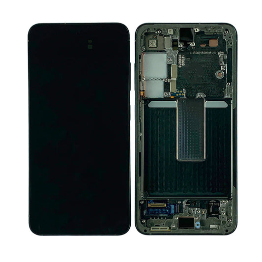 LCD Digitizer Screen Assembly with Frame Service Pack Replacement for Galaxy S23 S911 - Green