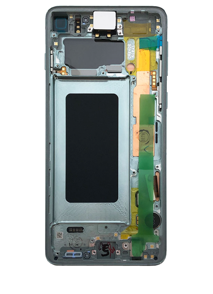 LCD Digitizer Screen Assembly with Frame Service Pack for Galaxy S10 G973 - Prism Green