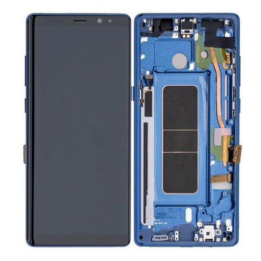 LCD Digitizer Screen Assembly with Frame Service Pack for Galaxy Note 8 N950 - Deepsea Blue