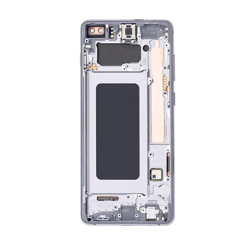 LCD Digitizer Screen Assembly with Frame Service Pack for Galaxy S10 Plus G975 - Prism Black