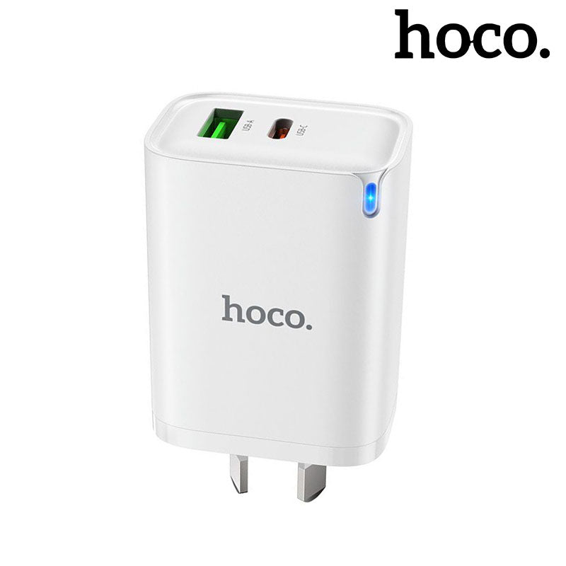 Hoco 45W Fast Charging Wall Charger Adaptor USB-C + USB-A DNU4