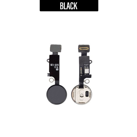 Aftermarket Home Button and Flex Cable 6th gen For iPhone 8 / 8 Plus / 7 / 7 Plus/ SE 2020 - Black